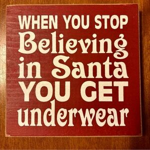 Holiday Decor - Festive Res Sign with Humorous Message